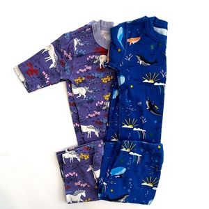 2 pack Hanna Andersson Organic Cotton Pajamas size 10